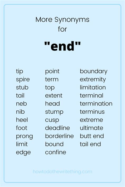 bring to an <b>end</b>. . End synonym
